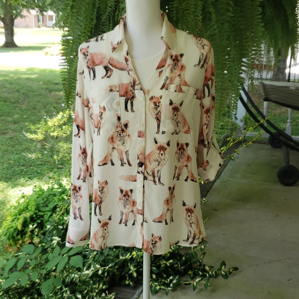 Express Portofino shirt - fox print